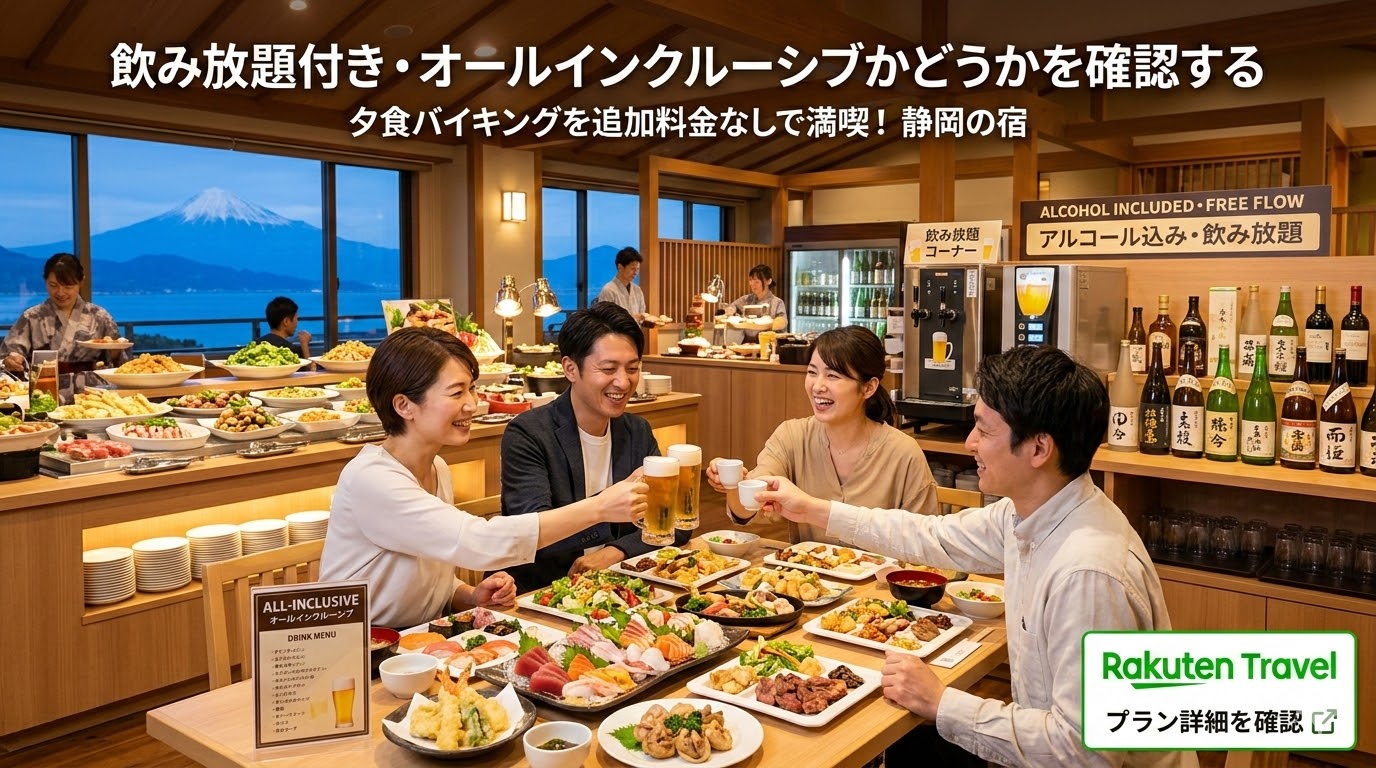 静岡で夕食バイキングが美味しい宿
ポイント②