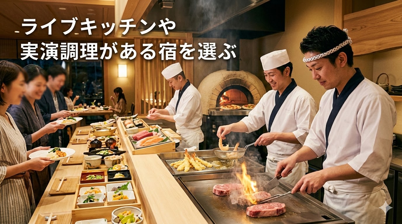 静岡で夕食バイキングが美味しい宿
ポイント②