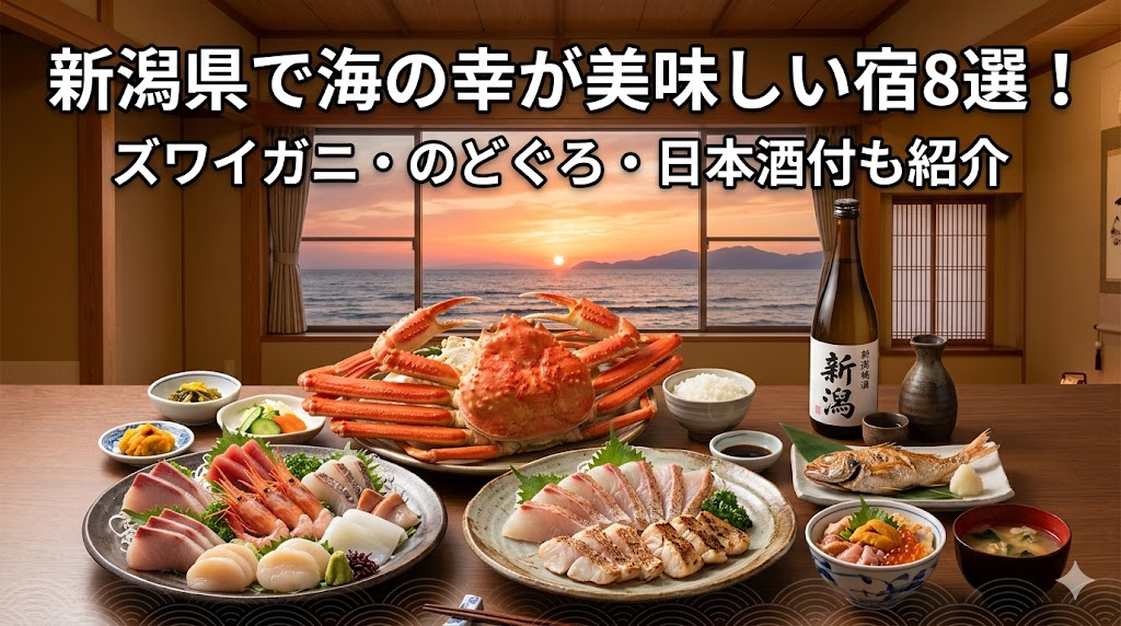 新潟県で海の幸が美味しい宿8選！