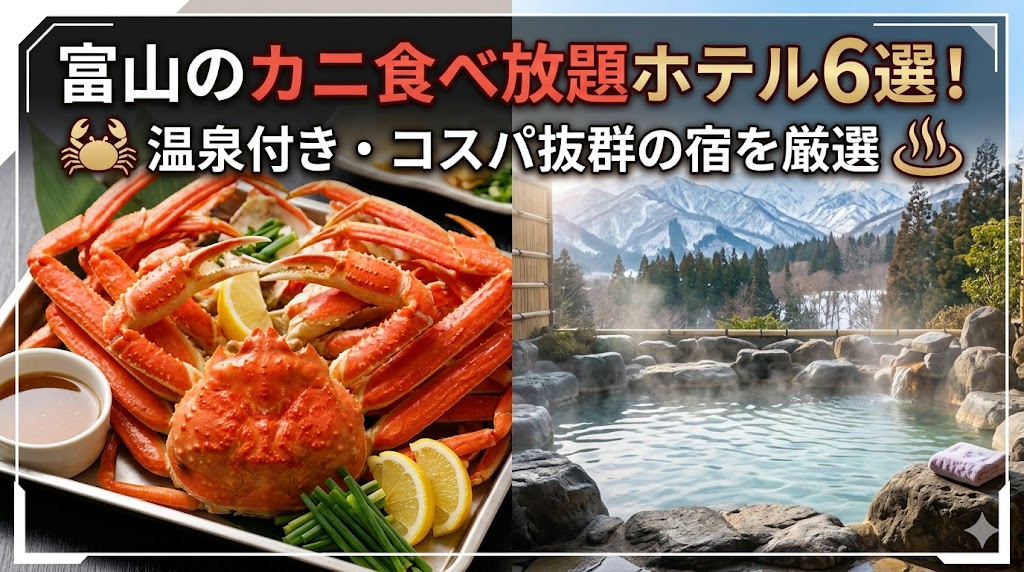 富山のカニ食べ放題ホテル6選