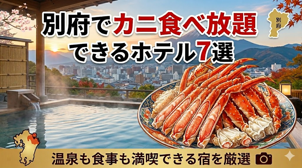 別府でカニ食べ放題できるホテル7選