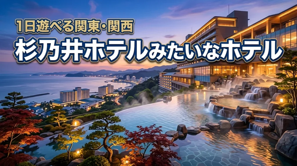 杉乃井ホテルみたいなホテルは他にある？関東や関西で1日中遊べる大型リゾート特集
