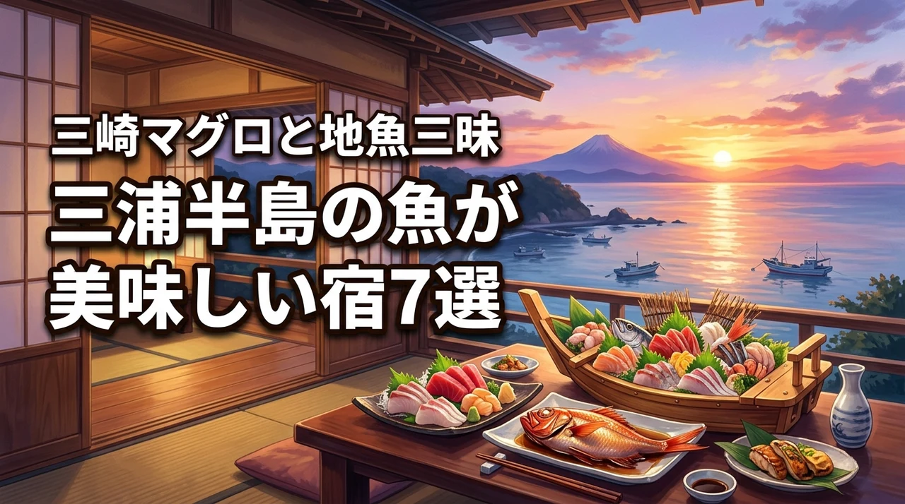 三浦半島で魚が美味しい宿7選！三崎マグロと地魚を満喫できるおすすめを紹介