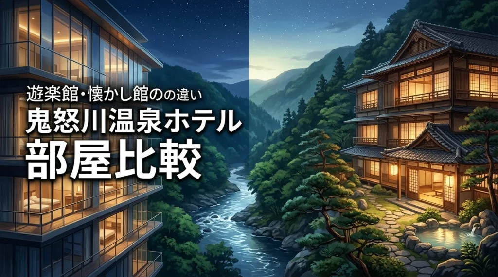 鬼怒川温泉ホテルの遊楽館と懐かし館の違いは何？子連れやカップルに最適な部屋を調査