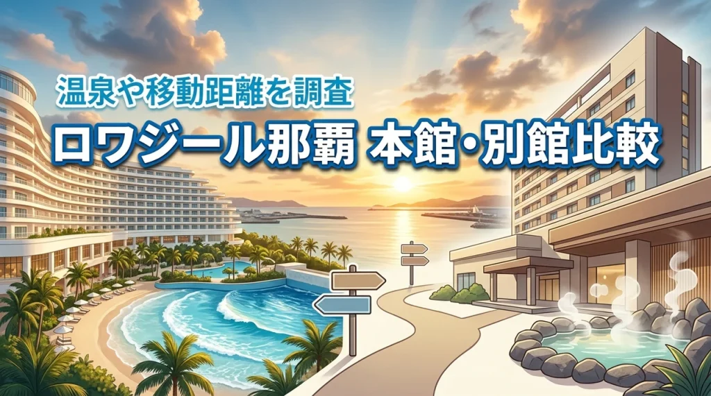 ロワジールホテル那覇の本館と別館の違いで迷う方必見！温泉利用や移動距離を調査