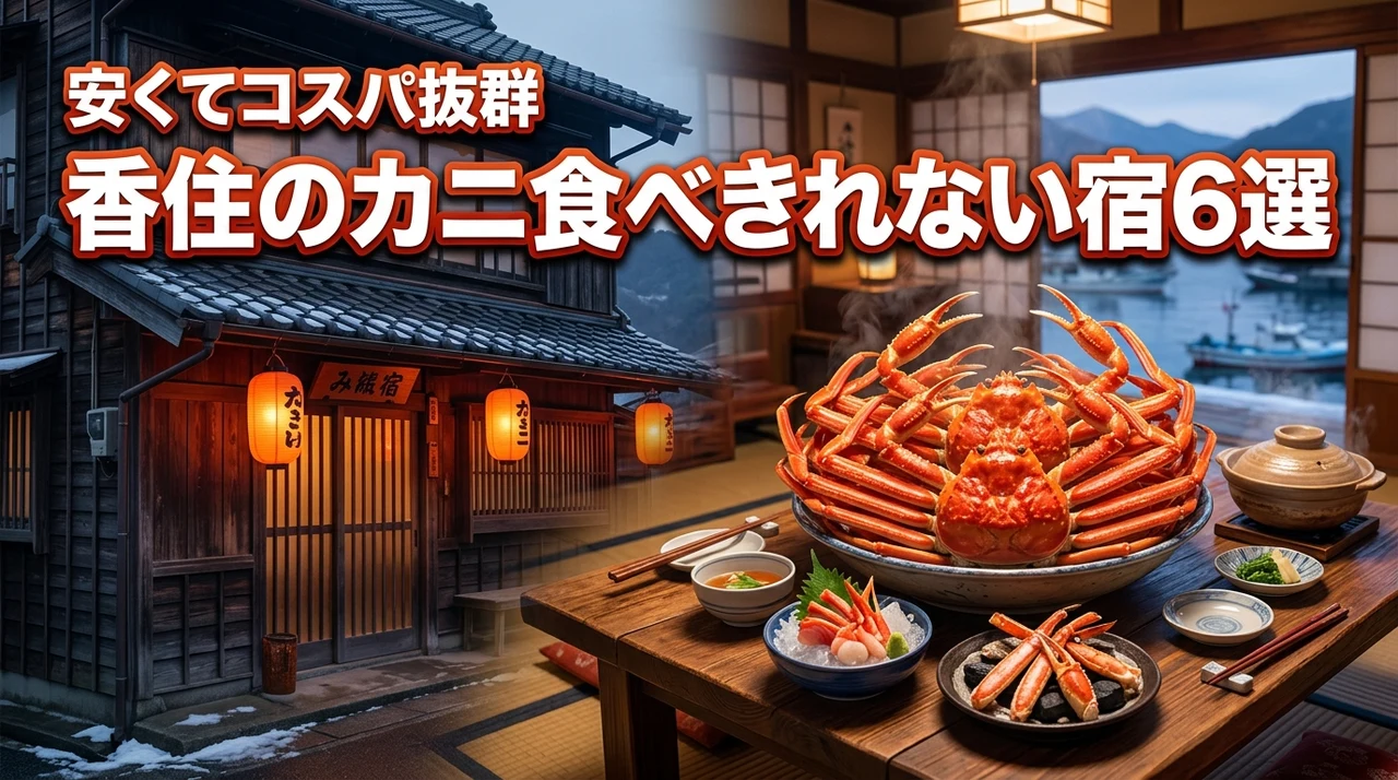 香住でカニ食べきれないほど安い民宿6選！コスパ抜群でお腹いっぱいになれる秘訣
