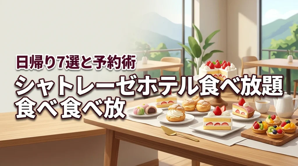 シャトレーゼのホテルで食べ放題を日帰り体験！おすすめ7選と予約のコツを伝授