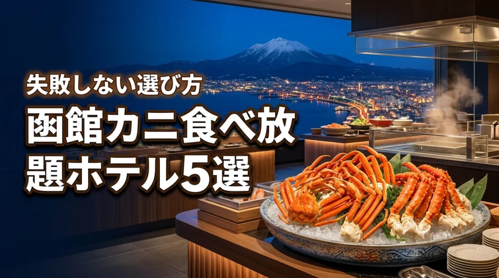 函館のカニ食べ放題ができるホテル5選！失敗しない宿泊プランの選び方