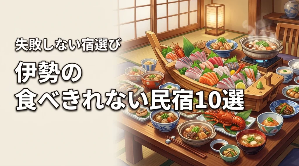 伊勢の食べきれない料理がすごい民宿10選！失敗しない選び方のコツも紹介