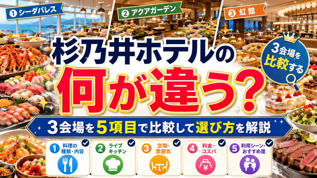 杉乃井ホテルのビュッフェは何が違う？